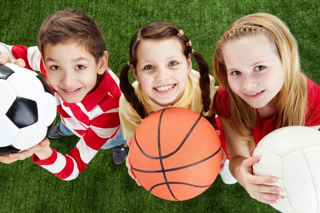 3 blije sportkinderen