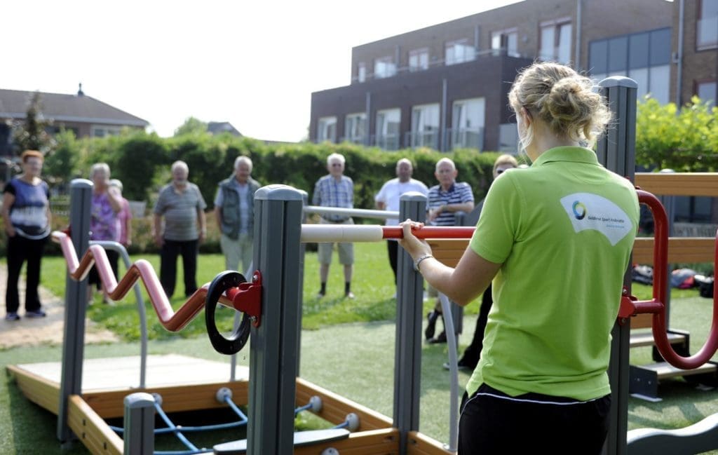 Beweeguur in beweegtuin Pannerden